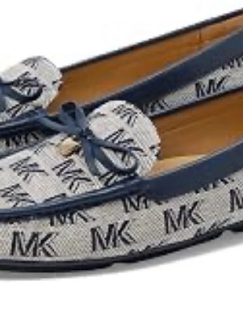 NWT Michael Kors Juliette Moc Loafers Navy Leather Women’s Size 7M